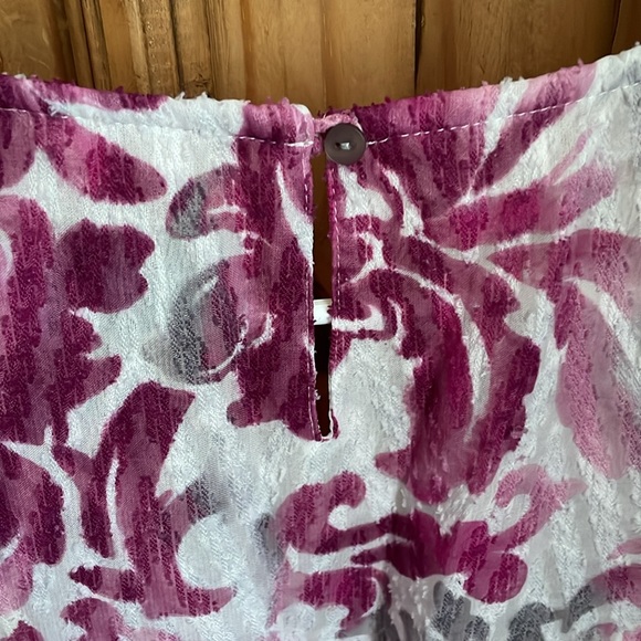 ALFRED DUNNER Pink, Gray & White Design 3/4 Sleeve Top Size 16 - Picture 8 of 10